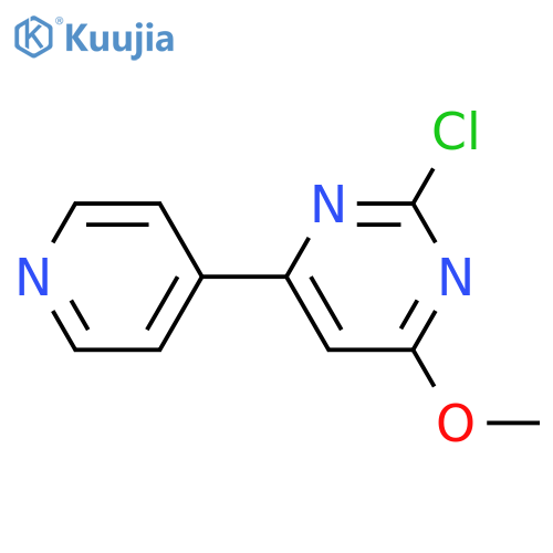 2-Chloro-4-methoxy-6-(4-pyridinyl)pyrimidine structure