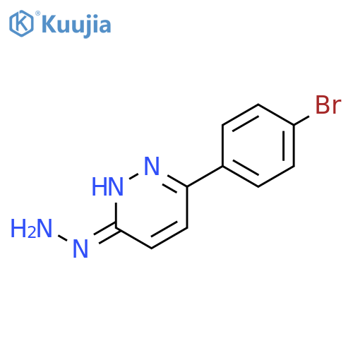 3(2H)-Pyridazinone, 6-(4-bromophenyl)-, hydrazone structure