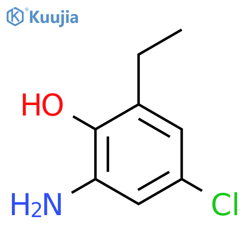 2-amino-4-chloro-6-ethylphenol structure