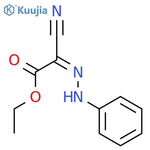 Acetic acid,2-cyano-2-(2-phenylhydrazinylidene)-, ethyl ester structure