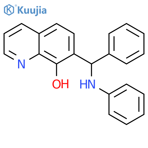 8-Quinolinol,7-[phenyl(phenylamino)methyl]- structure