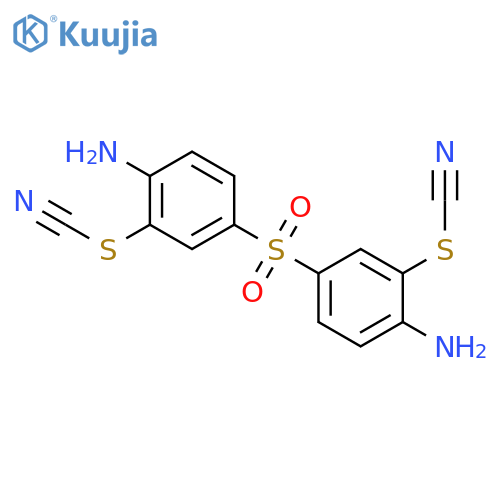 Thiocyanic acid, sulfonylbis(6-amino-3,1-phenylene) ester structure