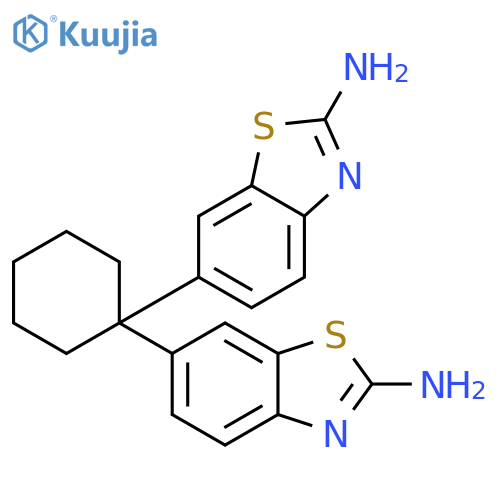 2-Benzothiazolamine, 6,6'-cyclohexylidenebis- structure