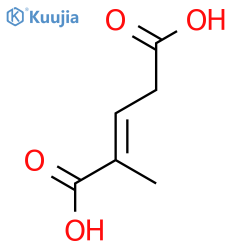 2-Pentenedioic acid,2-methyl-, (E)- (9CI) structure