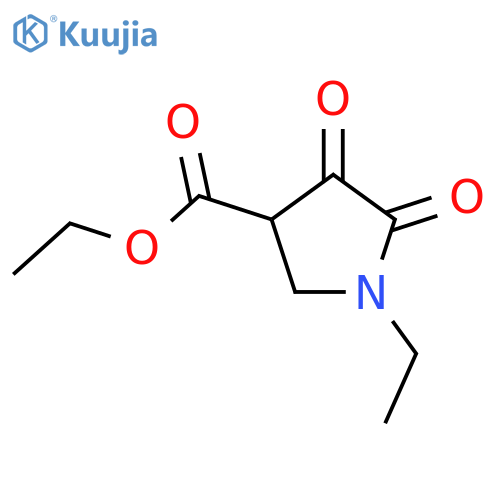 ethyl 1-ethyl-4,5-dioxopyrrolidine-3-carboxylate structure