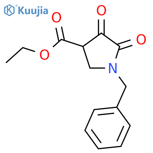 ethyl 1-benzyl-4,5-dioxopyrrolidine-3-carboxylate structure