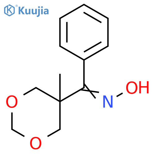 Methanone, (5-methyl-1,3-dioxan-5-yl)phenyl-, oxime structure
