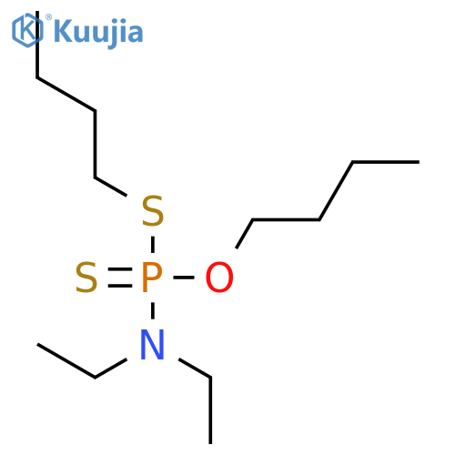 Phosphoramidodithioic acid, diethyl-, O,S-dibutyl ester structure