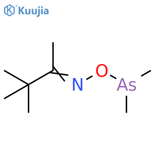 2-Butanone, 3,3-dimethyl-, O-(dimethylarsino)oxime structure