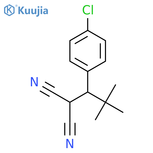 Propanedinitrile, [1-(4-chlorophenyl)-2,2-dimethylpropyl]- structure
