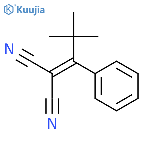 Propanedinitrile, (2,2-dimethyl-1-phenylpropylidene)- structure