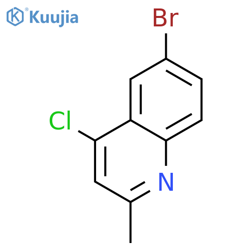 6-Bromo-4-chloro-2-methylquinoline structure