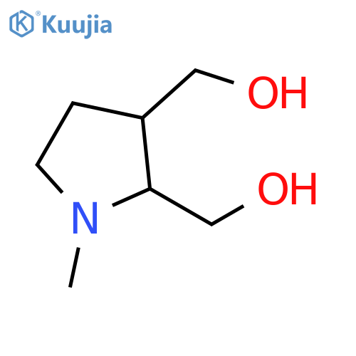 2,3-Pyrrolidinedimethanol, 1-methyl- structure