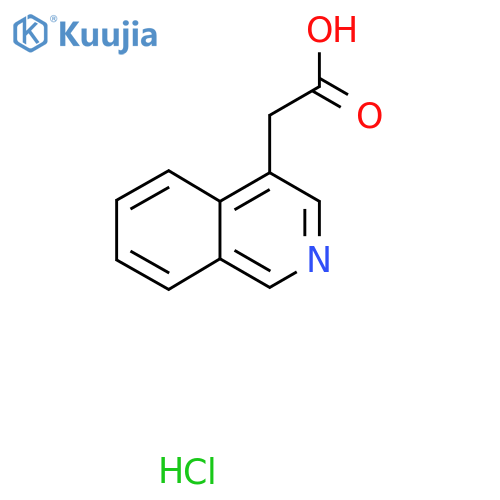2-(Isoquinolin-4-yl)acetic acid hydrochloride structure
