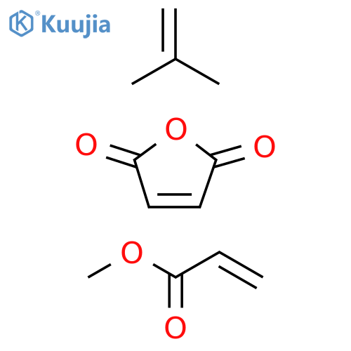 2-Propenoic acid, methyl ester, polymer with 2,5-furandione and 2-methyl-1-propene (9CI) structure