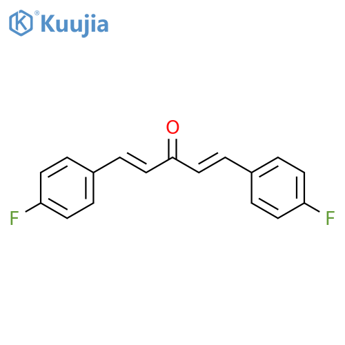 (1E,4E)-1,5-bis(4-fluorophenyl)penta-1,4-dien-3-one structure