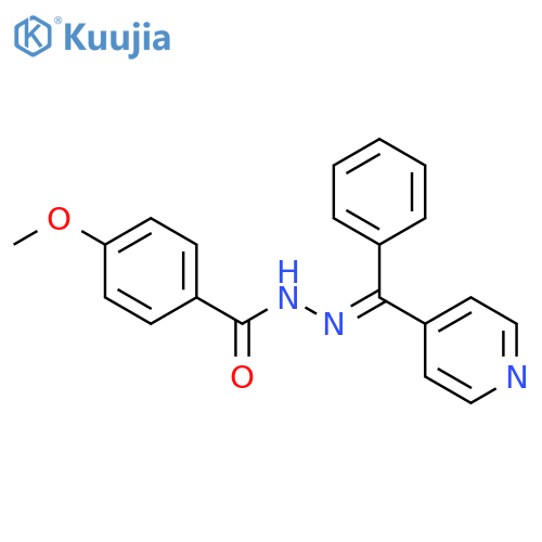 4-methoxy-n-[(e)-[phenyl(pyridin-4-yl)methylidene]amino]benzamide structure