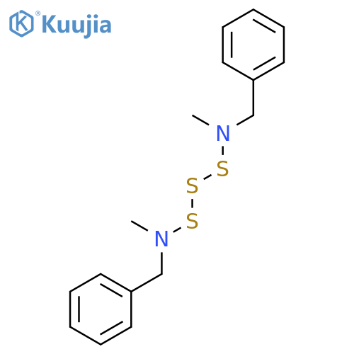 Benzenemethanamine, N,N'-trithiobis[N-methyl- structure