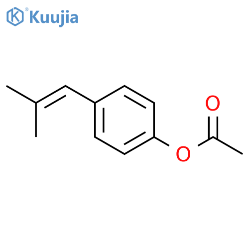 4-(2-methylprop-1-en-1-yl)phenyl acetate structure