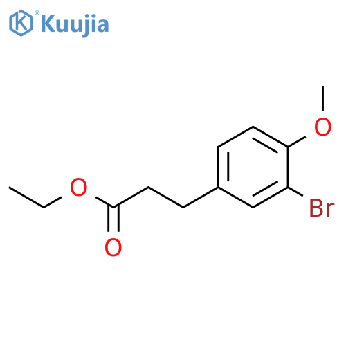 BENZENEPROPANOIC ACID, 3-BROMO-4-METHOXY-, ETHYL ESTER structure