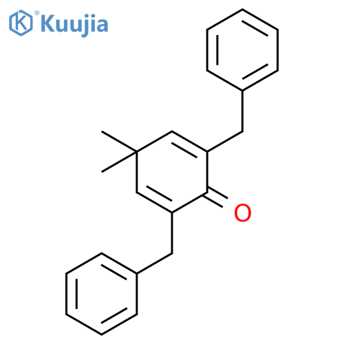 2,5-CYCLOHEXADIEN-1-ONE, 4,4-DIMETHYL-2,6-BIS(PHENYLMETHYL)- structure