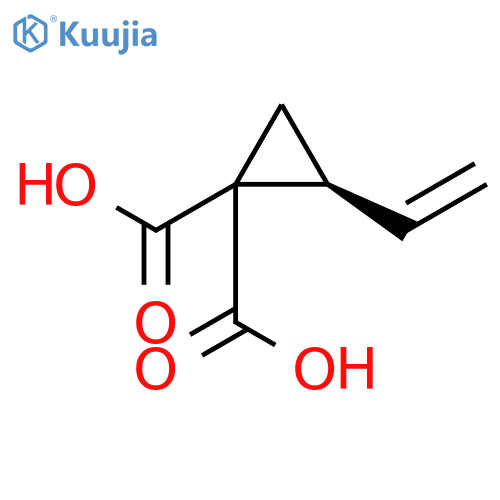 1,1-Cyclopropanedicarboxylic acid, 2-ethenyl-, (S)- structure