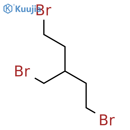 Pentane, 1,5-dibromo-3-(bromomethyl)- structure
