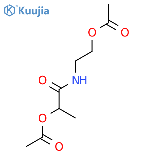 2-(2-acetyloxypropanoylamino)ethyl Acetate structure