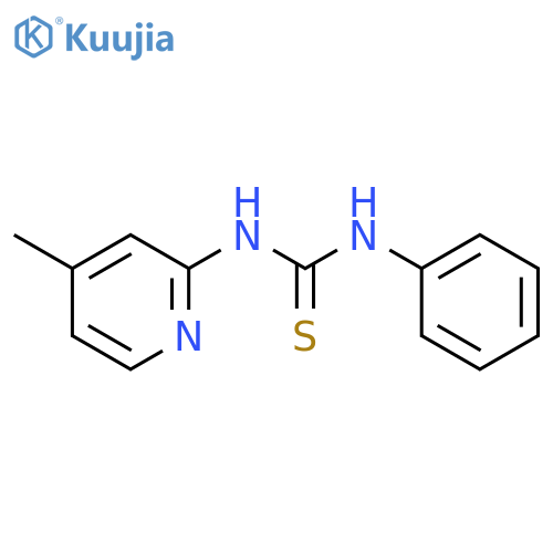Thiourea, N-(4-methyl-2-pyridinyl)-N'-phenyl- structure
