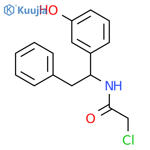 ACETAMIDE, 2-CHLORO-N-[1-(3-HYDROXYPHENYL)-2-PHENYLETHYL]- structure