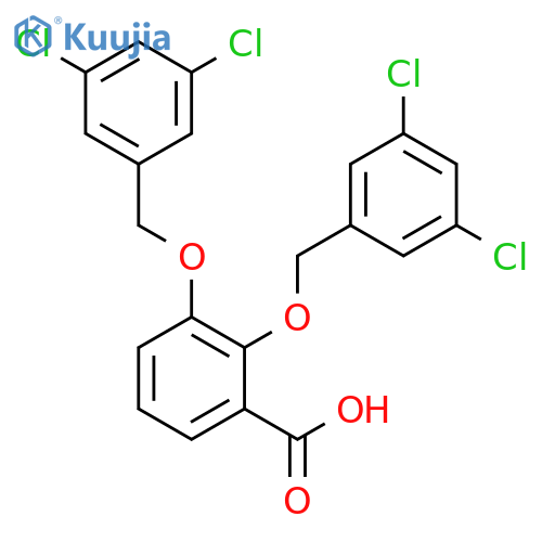 BENZOIC ACID, 2,3-BIS[(3,5-DICHLOROPHENYL)METHOXY]- structure