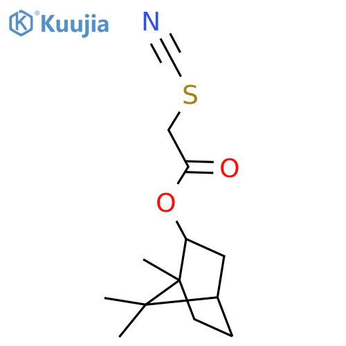 [(1r,3r,4s)-4,7,7-trimethyl-3-bicyclo[2.2.1]heptanyl] 2-thiocyanatoacetate structure
