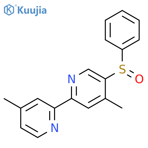 2,2'-Bipyridine, 4,4'-dimethyl-5-(phenylsulfinyl)- structure