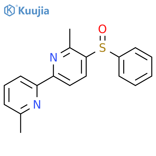 2,2'-BIPYRIDINE, 6,6'-DIMETHYL-5-(PHENYLSULFINYL)- structure