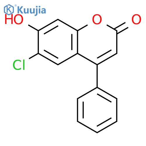 6-Chloro-7-hydroxy-4-phenyl-2H-chromen-2-one structure