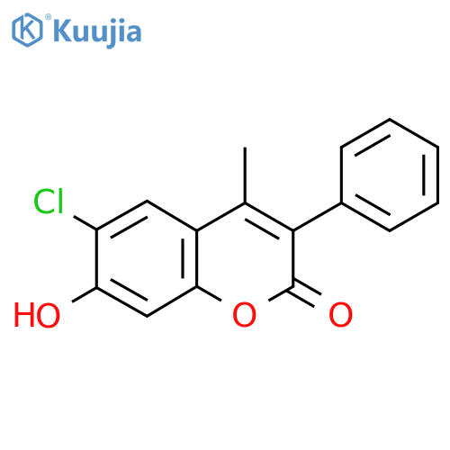 6-Chloro-7-Hydroxy-4-Methyl-3-Phenyl Coumarin structure