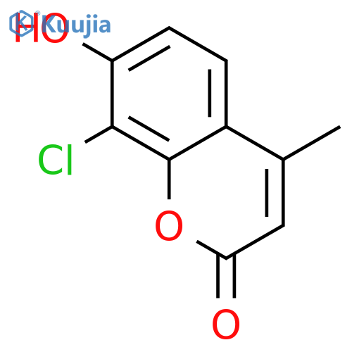 2H-1-Benzopyran-2-one, 8-chloro-7-hydroxy-4-methyl- structure