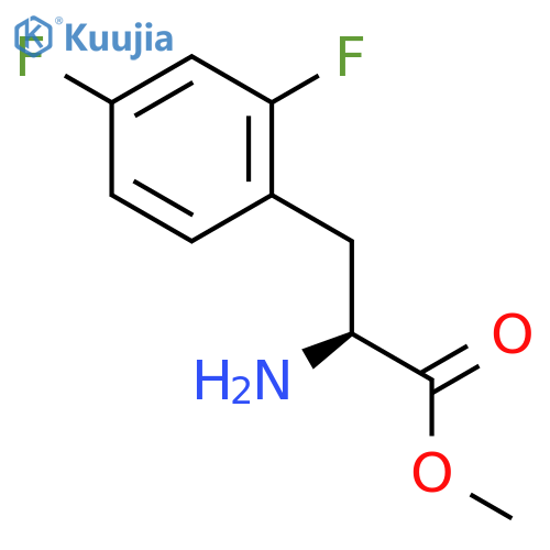 methyl 2-amino-3-(2,4-difluorophenyl)propanoate structure