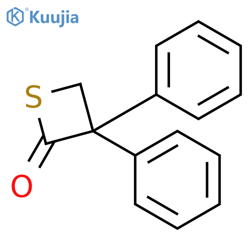 3,3-diphenylthietan-2-one structure