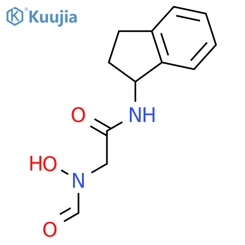 ACETAMIDE, N-(2,3-DIHYDRO-1H-INDEN-1-YL)-2-(FORMYLHYDROXYAMINO)- structure