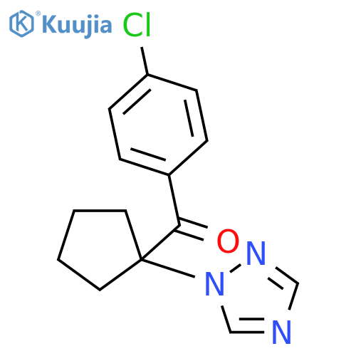 Methanone, (4-chlorophenyl)[1-(1H-1,2,4-triazol-1-yl)cyclopentyl]- structure