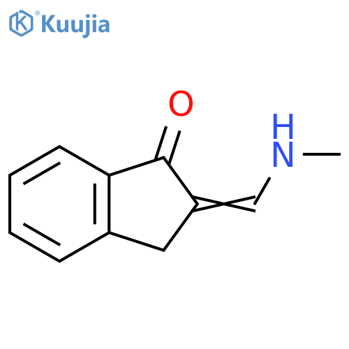 1H-Inden-1-one, 2,3-dihydro-2-[(methylamino)methylene]- structure