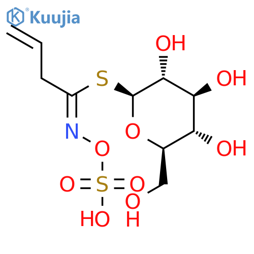 b-D-Glucopyranose, 1-thio-,1-[N-(sulfooxy)-3-butenimidate] structure