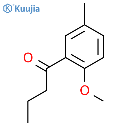 1-(2-methoxy-5-methylphenyl)butan-1-one structure