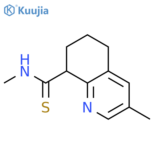 8-Quinolinecarbothioamide, 5,6,7,8-tetrahydro-N,3-dimethyl- structure