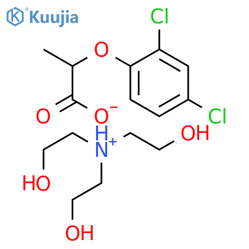 Tris(2-hydroxyethyl)ammonium 2-(2,4-dichlorophenoxy)propionate structure