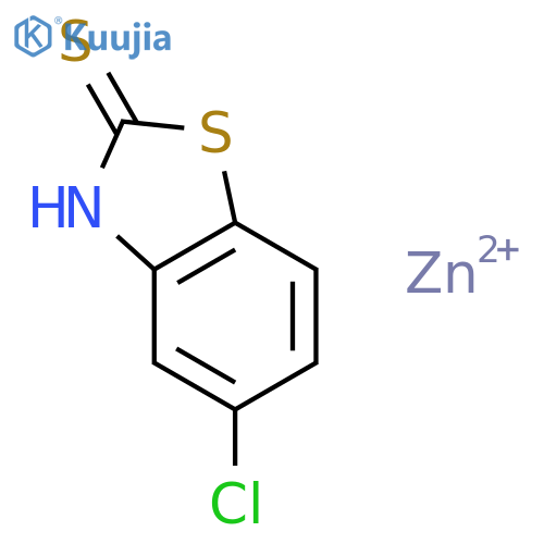 2(3H)-Benzothiazolethione,5-chloro-, zinc salt (2:1) structure