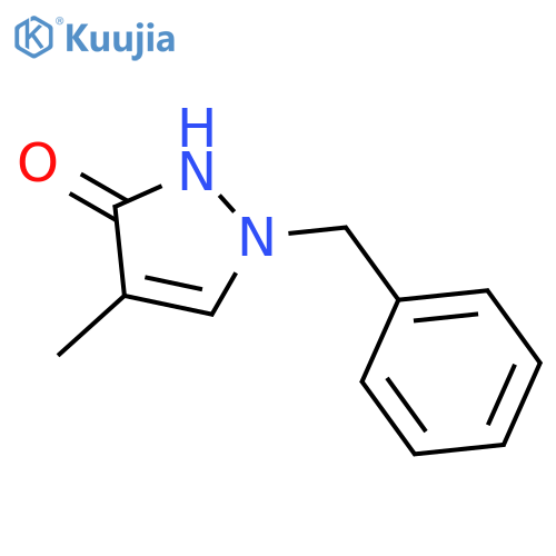 3H-Pyrazol-3-one, 1,2-dihydro-4-methyl-1-(phenylmethyl)- structure