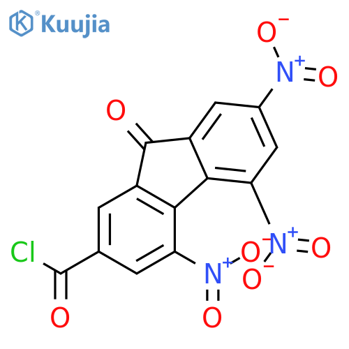 9H-Fluorene-2-carbonyl chloride, 4,5,7-trinitro-9-oxo- structure