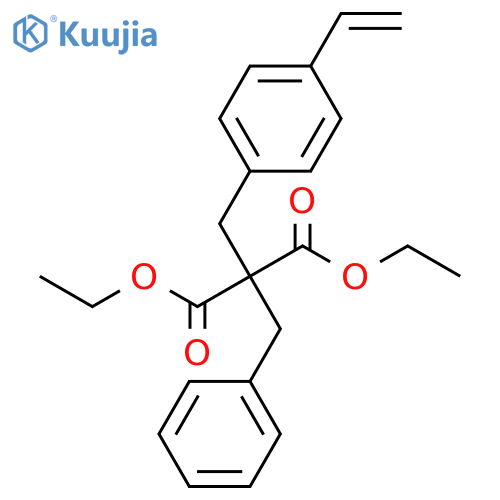 Propanedioic acid, [(4-ethenylphenyl)methyl](phenylmethyl)-, diethylester structure